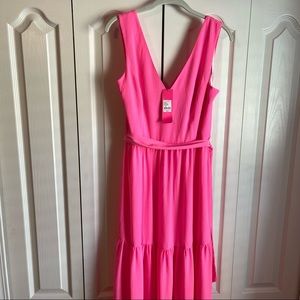 NEW with TAGS Lilly Pulitzer Dress Long Maureen Maxi Pink Size 12